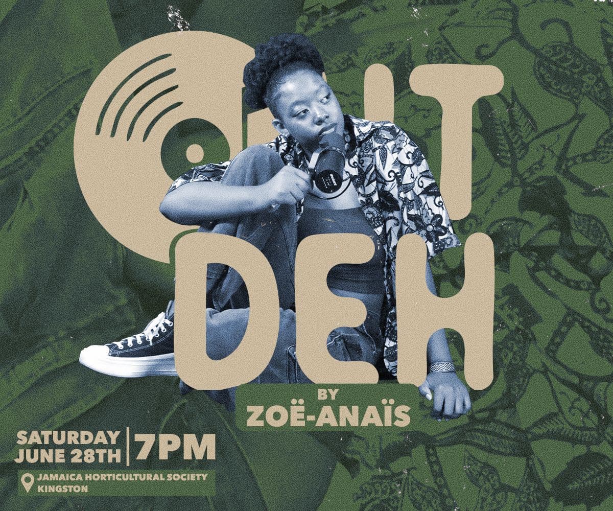 Out Deh Musical Fundraiser Poster featuring Zoë-Anaïs Bain